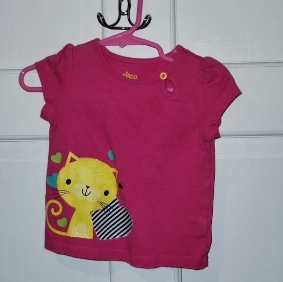 GIRLS Cat T-Shirt - Picture 1 of 4